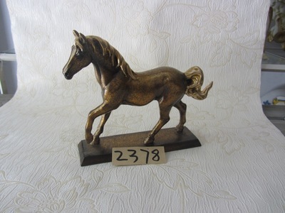 【樹脂陶瓷工藝品(金色駿馬)小】價格,廠家,圖片,塑料、樹脂工藝品,德化縣印藝印刷有限責任公司-